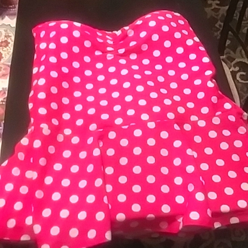 Crown & Ivy women's sz large strapless tankini top